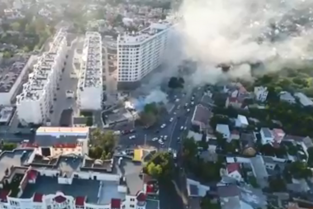 Пожар в Одессе