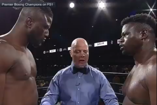 Американский тяжеловес обиделся и удрал с ринга, не сделав ни одного удара