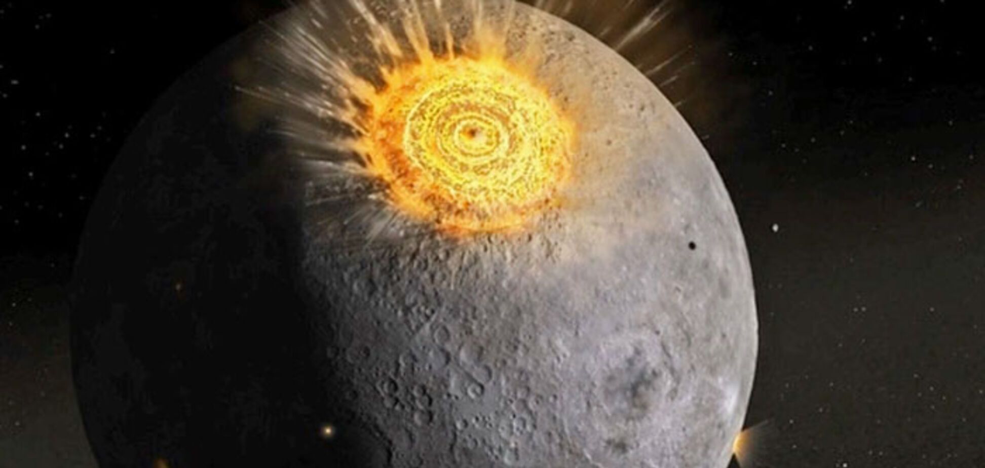 На Місяці вдалося зняти на відео падіння метеоритів