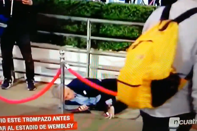 Лицом в бетон: видео с падением Моуриньо взорвало сеть