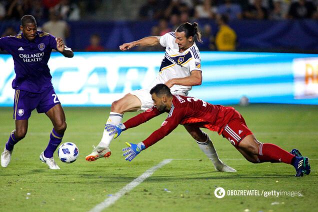 Ибрагимович проломил череп в матче MLS: видео