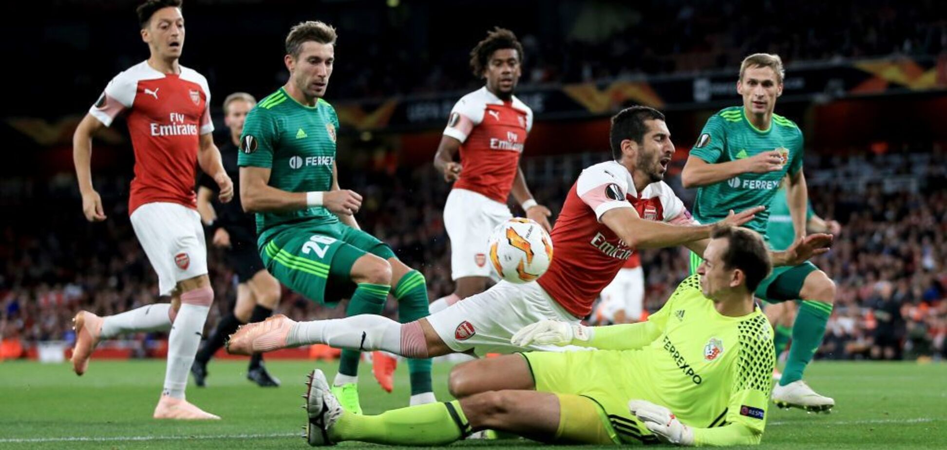 'Арсенал' – 'Ворскла': обзор матча Лиги Европы