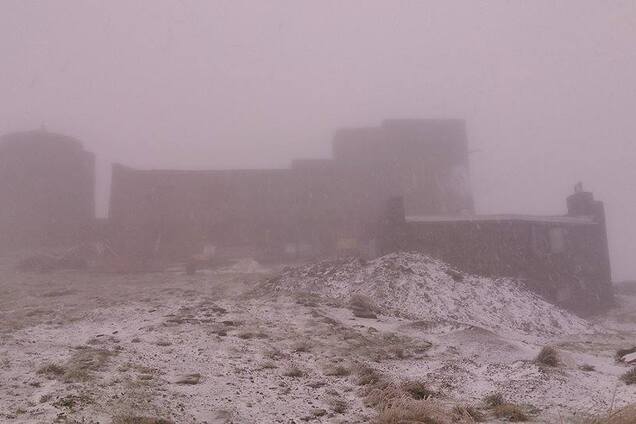 В Украине выпал первый снег: фотофакт
