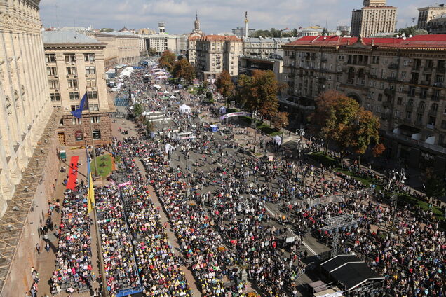 У Києві на Свято подяки вийшли понад 100 тисяч людей
