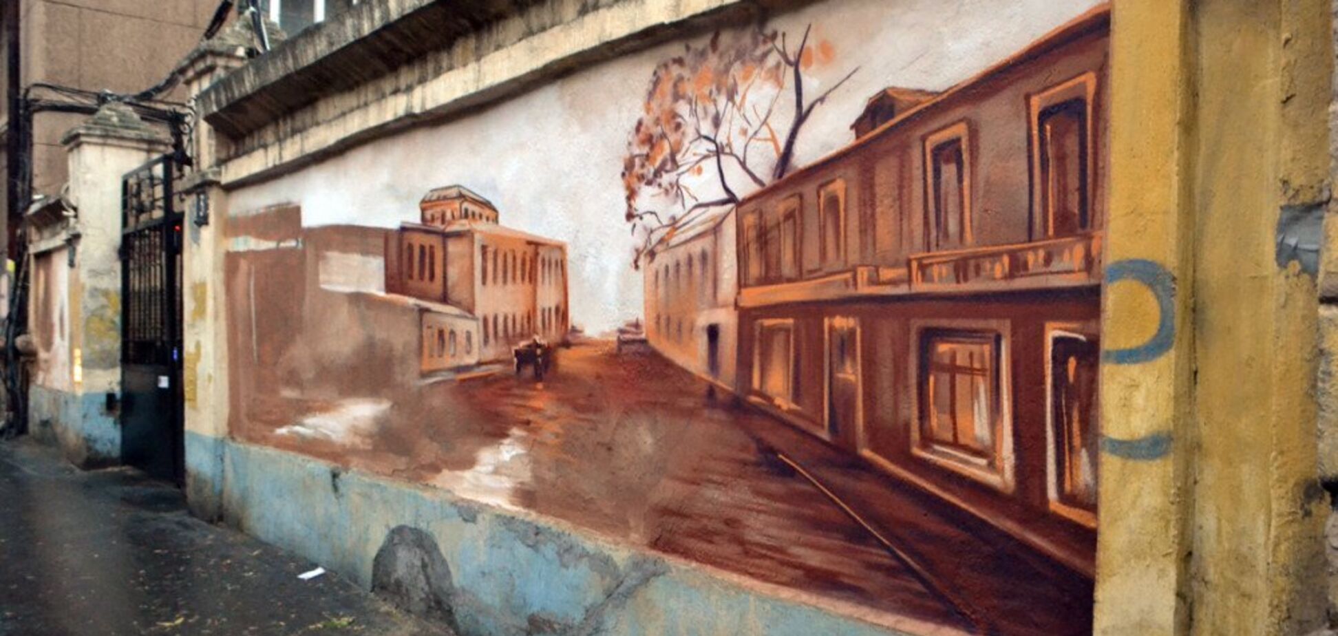 В Одесі створюють ще один мурал: фото стріт-арту