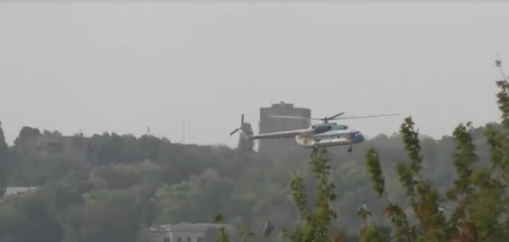 Під Харковом розбився вертоліт рятувальників: оприлюднено перше відео НП
