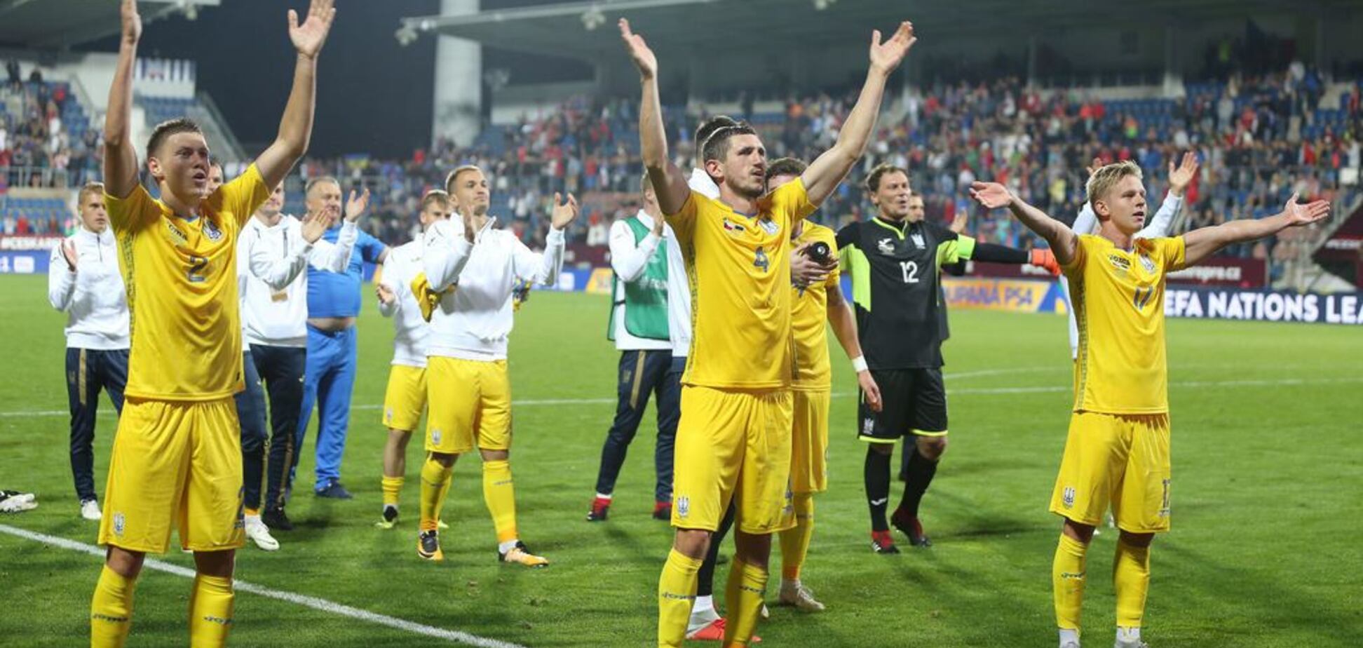 Україна стала найкращою у світі в рейтингу ФІФА