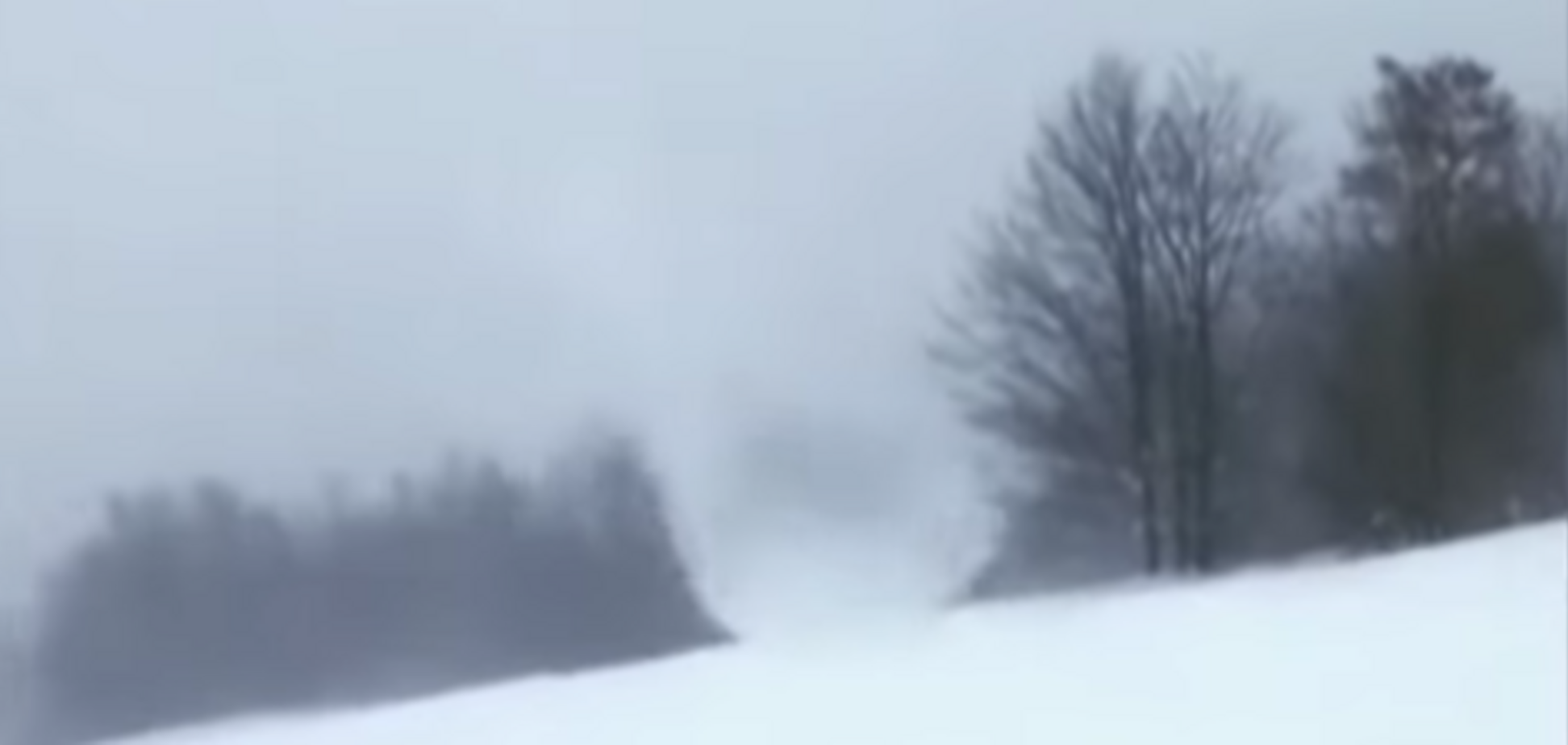 В Карпатах поднялся мощный снежный вихрь: устрашающее видео