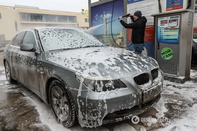 Как правильно мыть авто зимой