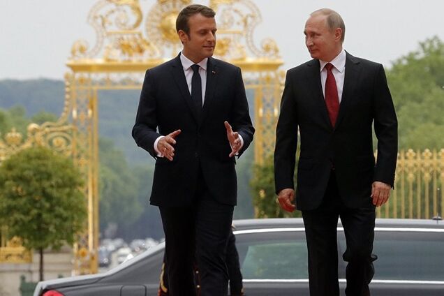 Путін поскаржився Макрону на Україну: що відомо