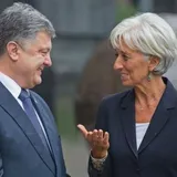 Петр Порошенко и Кристин Лагард