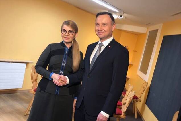 Тимошенко встретилась с президентом Польши Дудой