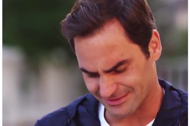 Легендарный Федерер разрыдался во время интервью — опубликовано видео