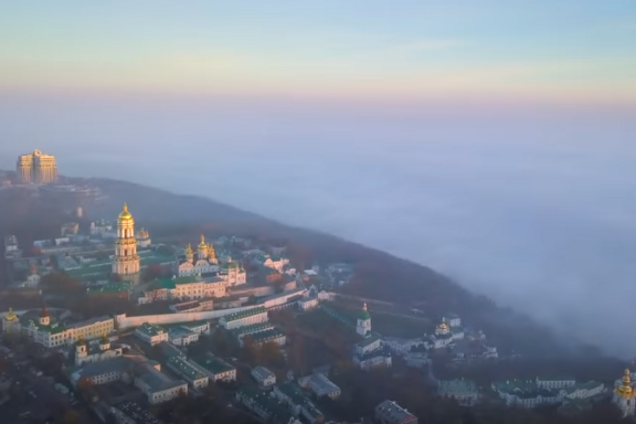 У мережі з'явилося відео Києва з висоти пташиного польоту