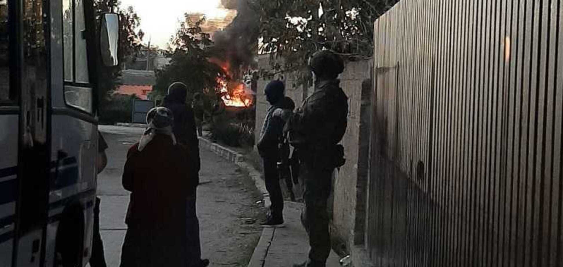 В Крыму рванул грузовик с боеприпасами