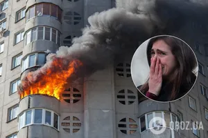 Пожар в Киеве