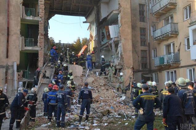 Обвал дома в Дрогобыче
