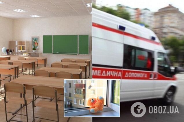 В Киеве девочка выпрыгнула из окна школы. Иллюстрация