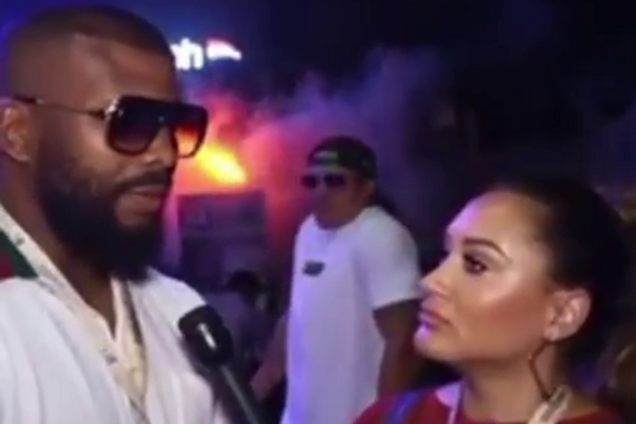 Усик вліз у кадр і вiдсмалив під час інтерв'ю ексчемпіона світу - опубліковано відео