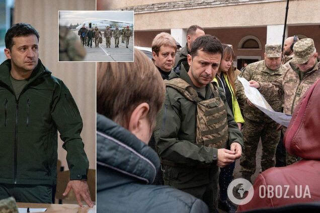 'Я ж не лох, зброю приберіть': Зеленський раптово прибув у Золоте. Відео