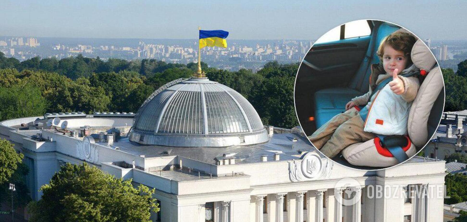 В Україні введуть штрафи за перевезення дітей без автокрісел: всі деталі