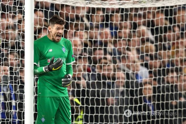 'Динамо' лишилось основного вратаря за несколько минут до начала матча в Лиге Европы