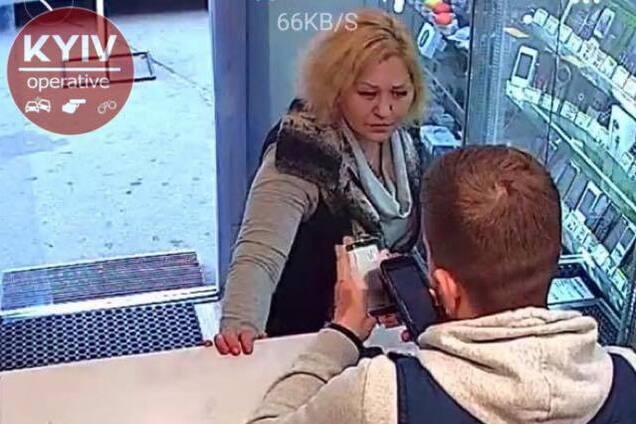 В Киеве ушлая воровка попала на камеры