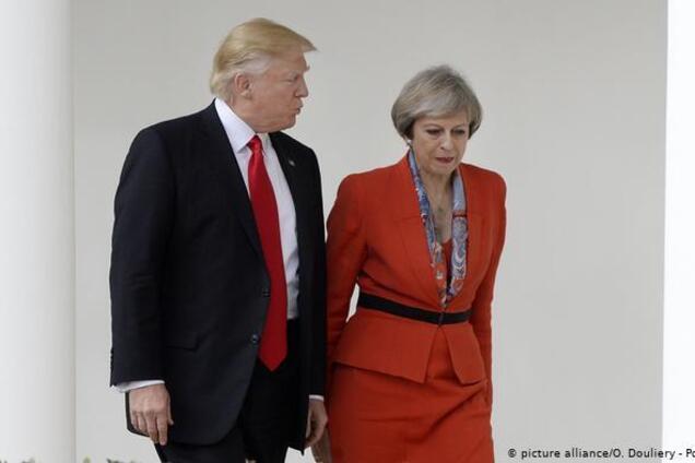 Данальд Трамп и Тереза Мэй