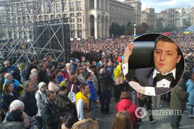 'Донбасс и Крым должны вернуться!' На вече озвучили условие Зеленскому