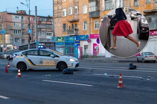 У Дніпрі жінка кинулася під авто: момент потрапив на відео