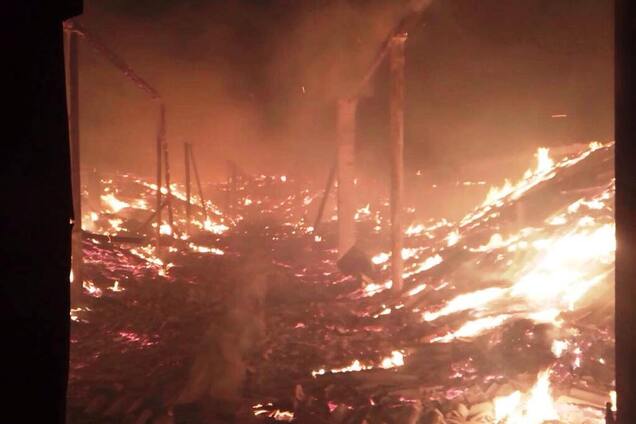 На складе под Кривым Рогом произошел масштабный пожар