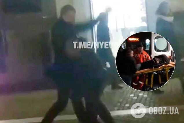 Повалив на землю й бив кулаками: у Дніпрі чоловіки влаштували публічну бійку. Фото й відео