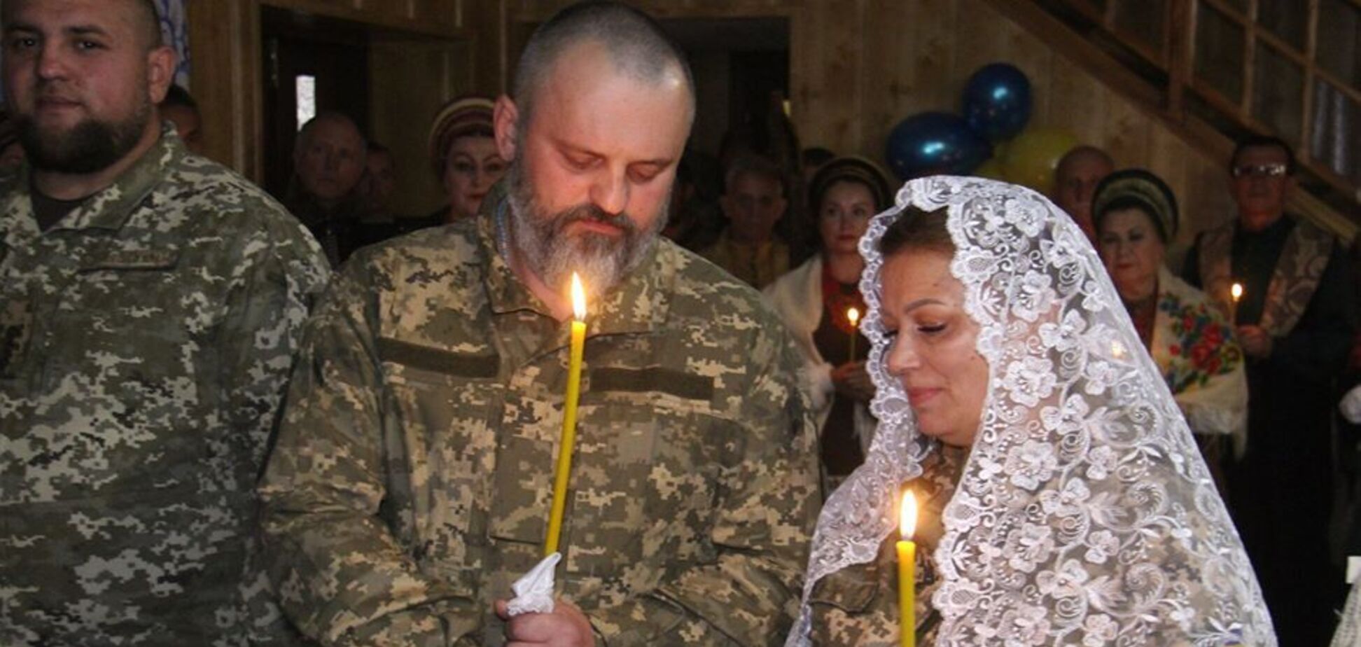 Свадьба воинов ВСУ на передовой