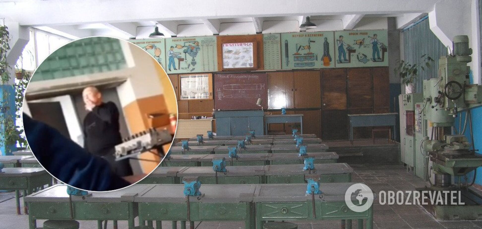 'У меня астма!' В Ивано-Франковске учитель курил во время урока в классе. Видео