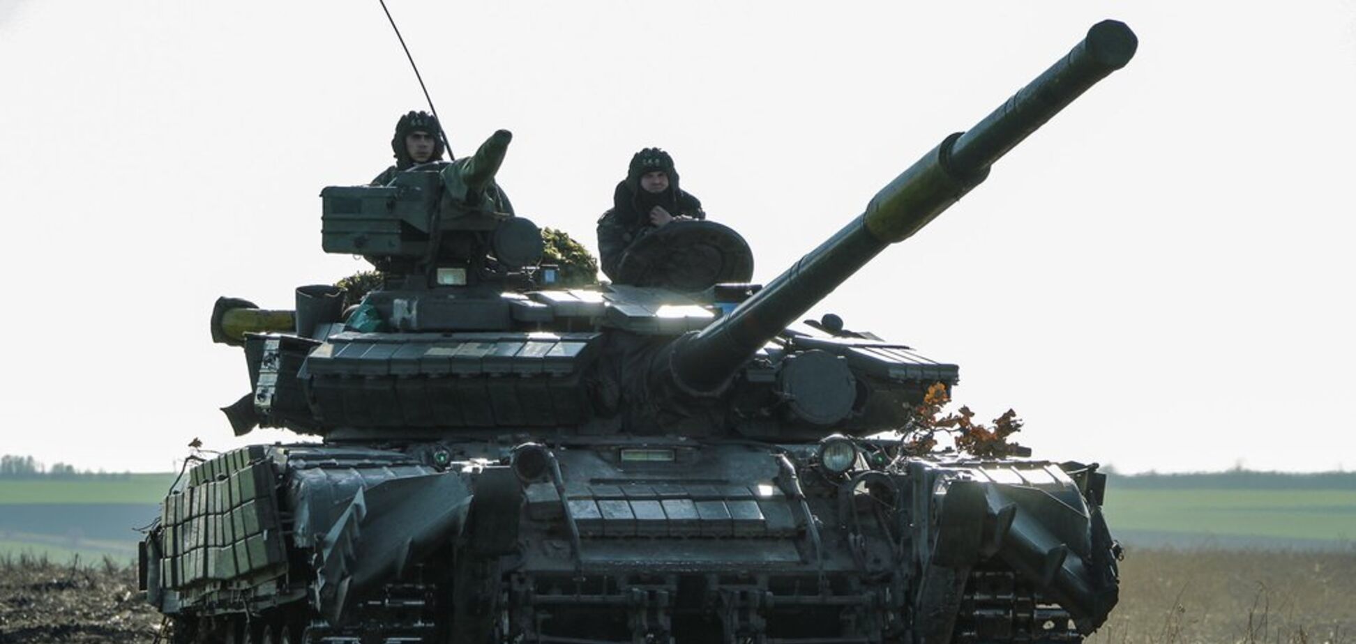 Учения танкистов ВСУ на Донбассе