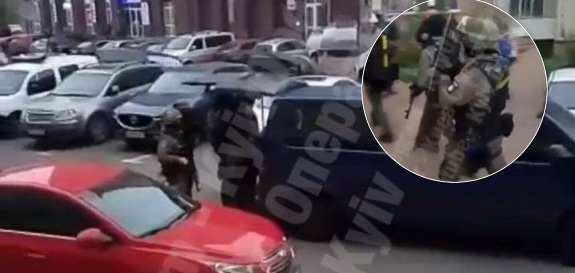 В Киеве устроили штурм квартиры