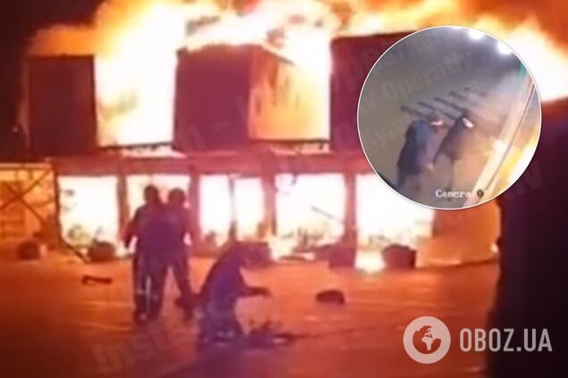 Поджог трех магазинов известной сети в Киеве