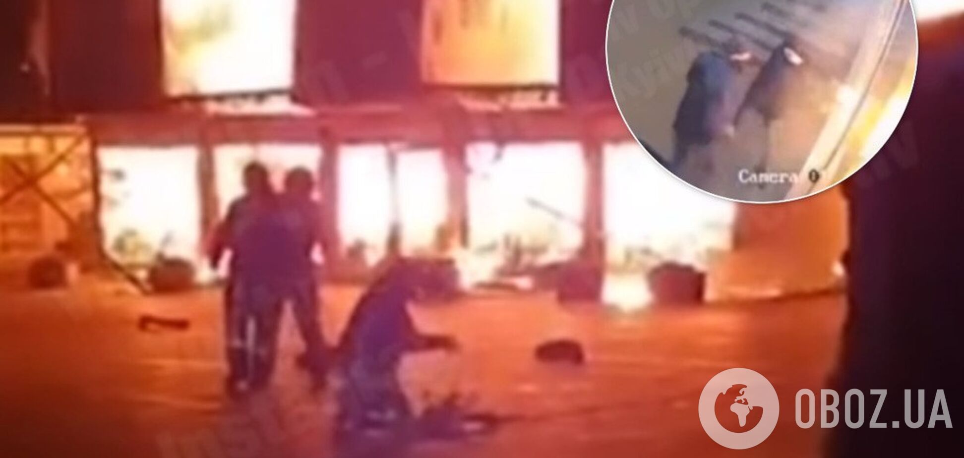 Поджог трех магазинов известной сети в Киеве