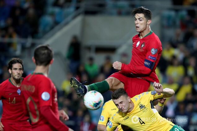 Роналду провел феерический матч в отборе Евро-2020, установив необычный рекорд