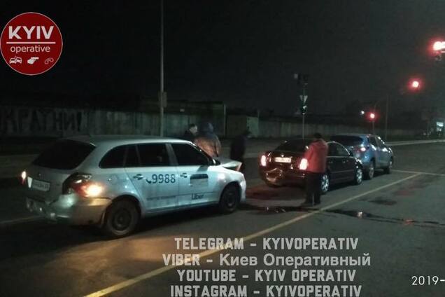 В Киеве пьяный водитель Uber совершил несколько ДТП
