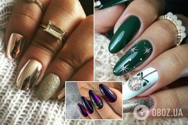 Цветной френч и тематические рисунки: модные тенденции в зимнем маникюре 2019-2020