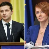 Владимир Зеленский и Елена Зеркаль