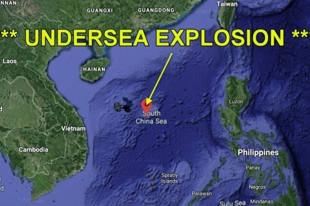 Китайцы испытывали ядерное оружие в море?