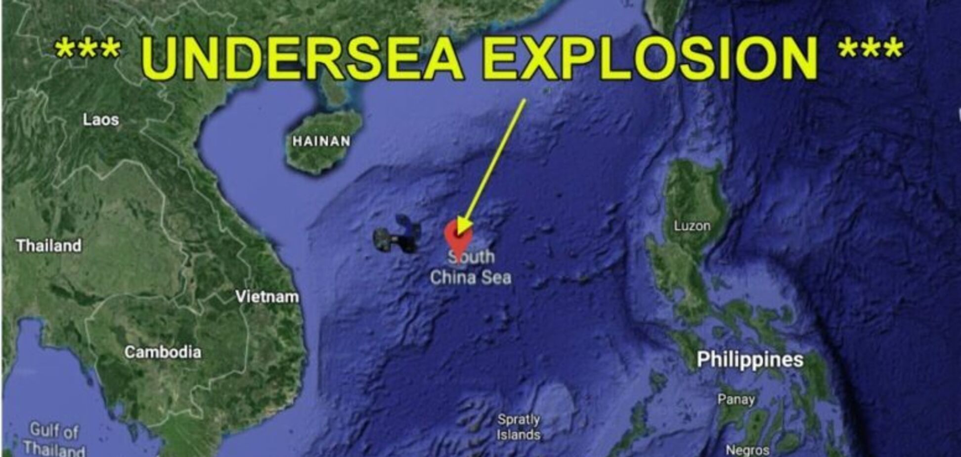 Китайцы испытывали ядерное оружие в море?