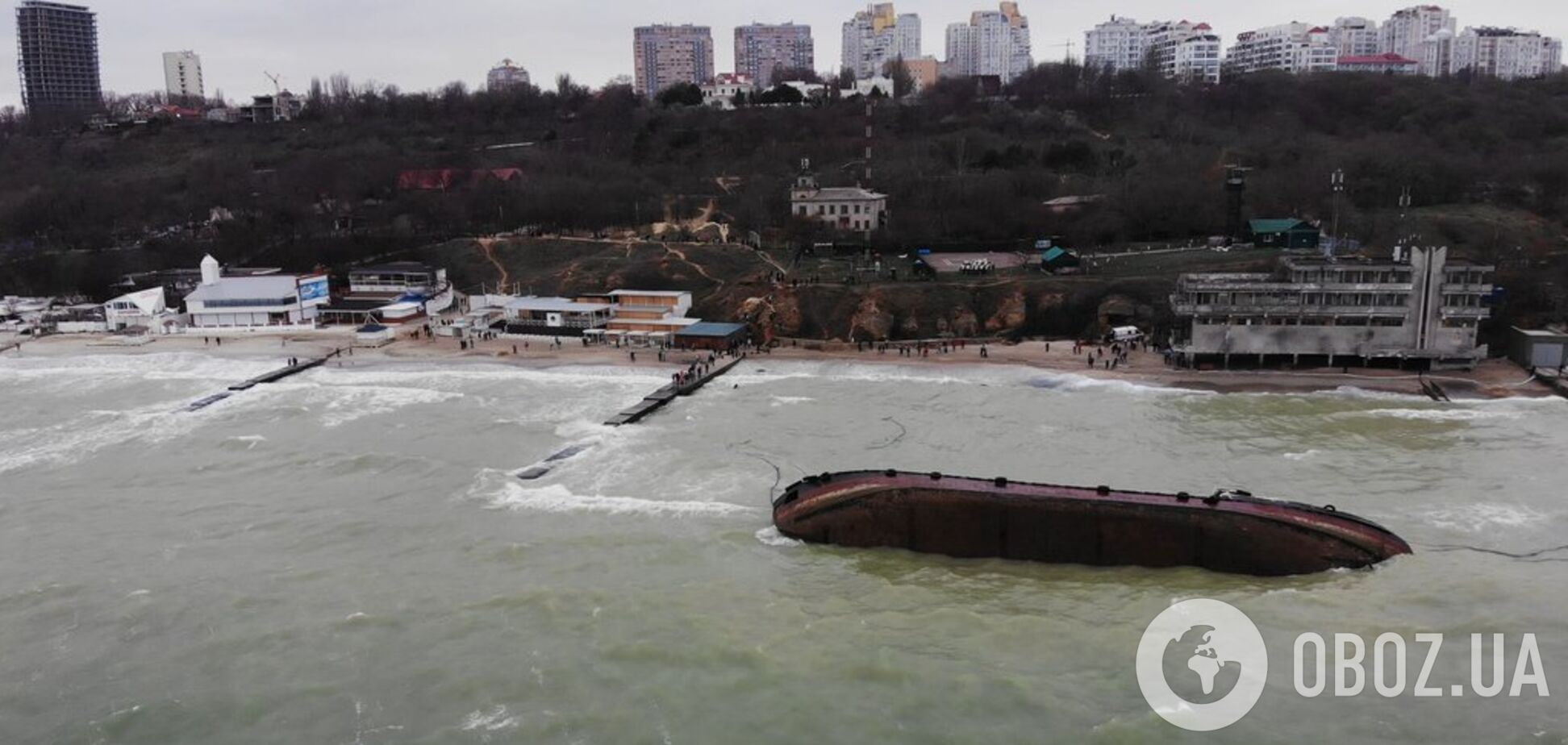 Крушение танкера 'Делфи' в Одессе