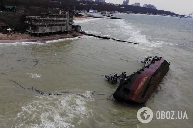 Крушение танкера в Одессе
