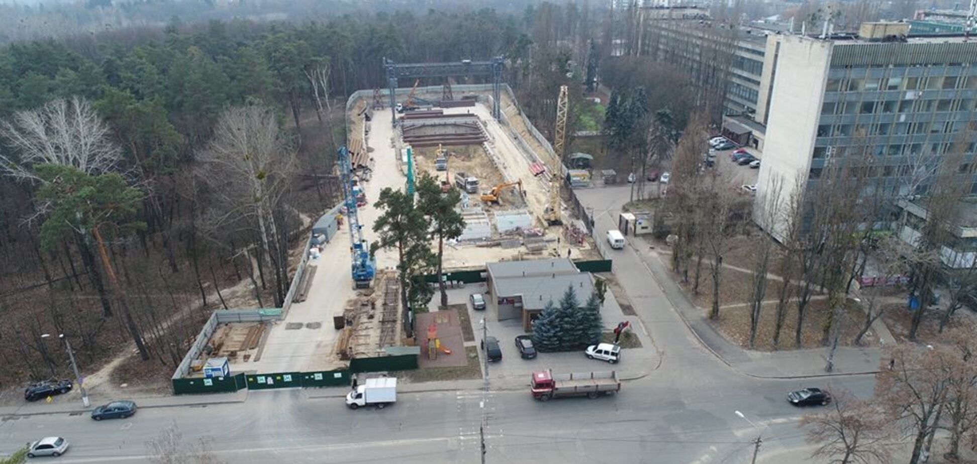 Строительство метро на Виноградарь в Киеве