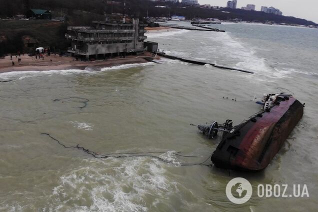 Крушение танкера в Одессе