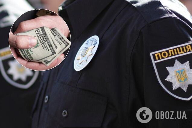 У Києві поліцейський попався на хабарі. Ілюстрація