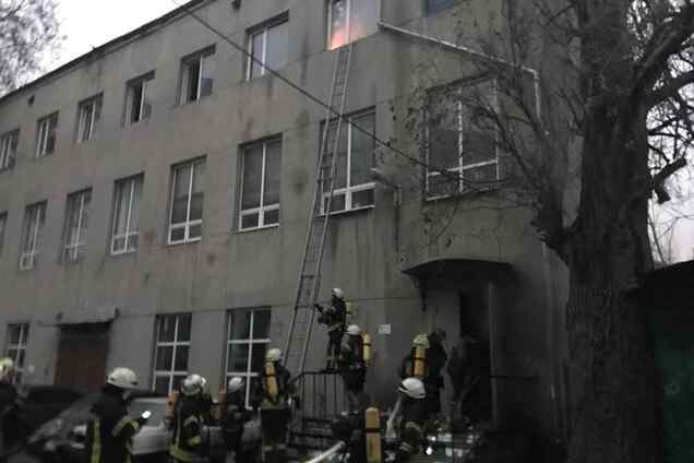Пожар в одесском училище